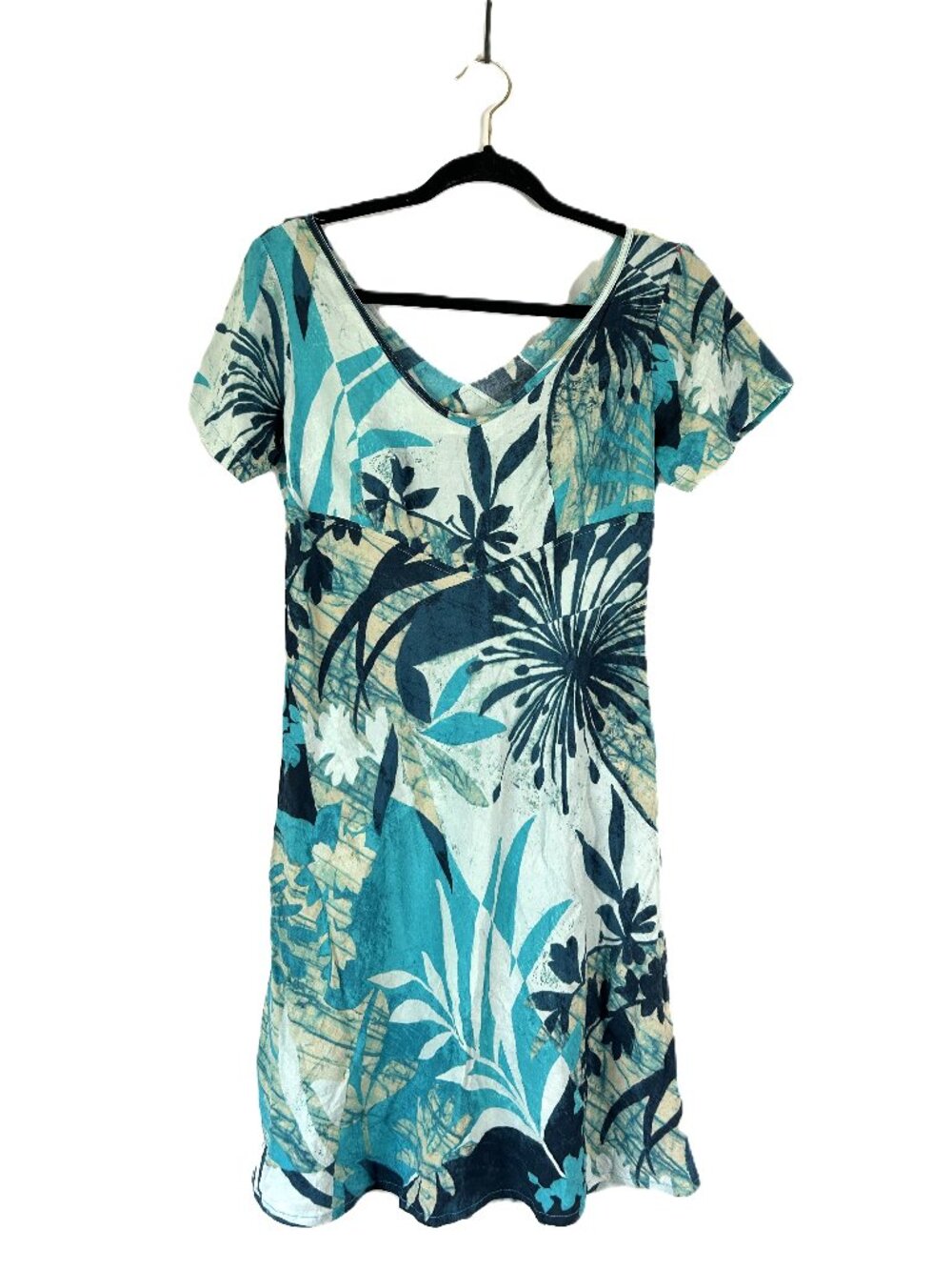 Jams World Lapis Garden Tropical Dress XS Blue